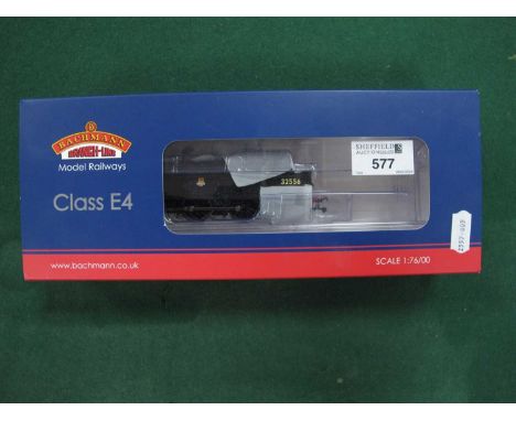 A Bachmann "OO" Gauge/4mm Ref No. 35-077 Class E4 0-6-2 Tank Steam Locomotive BR black R/No. 32556, good boxed U/T condition.