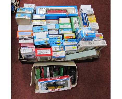 Approximately Sixty Items of U.S.A HO Outline Rolling Stock by Walthers, Athearn, Bachmann, etc, coaches, gondolas, box vans,