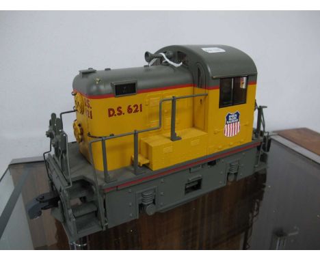 An Aristocraft 'G' Gauge 0-4-0 "Lil Critter" Diesel Switcher Locomotive, Union Pacific Railroad livery R/No D.S 621, good u/t