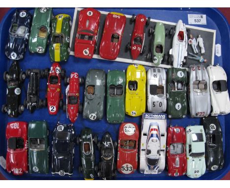 Twenty-Nine 1:43rd Scale Diecast and White Metal Model Racing Cars by Box, Bang, Brumm, Western Models, Precision Miniatures,