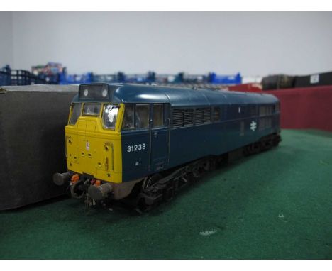 A Heljan "O" Gauge/7mm Class 31 Diesel Locomotive, BR blue R/No. 31238, good U/T condition, custom boxed.