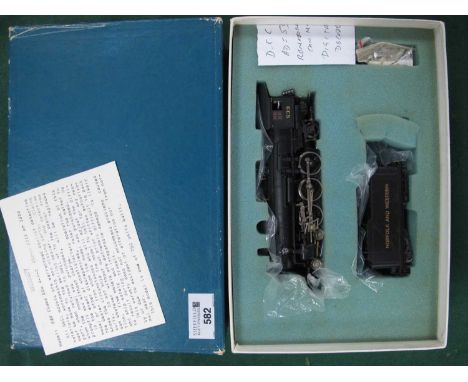 Brass Based 'HO' Gauge (Made by Toho of Japan) U.S.A Outline Class E-29 (Alco) 4-6-2 steam locomotive with eight wheel bogie 