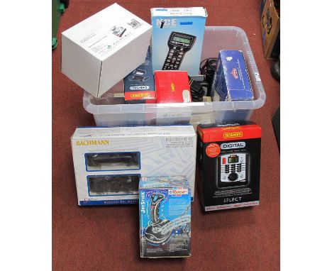 A quantity of model railway digital control system devices to include Bachmann wireless EZ command dynamis, Hornby digital bo