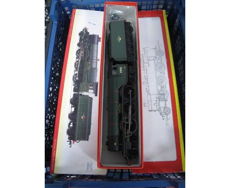 Three Hornby 'OO'Gauge/4mm Steam Locomotives, require repair, a Ref D2365 "Blink Bonny" 4-6-2 BR green R/No 60051 (tender whe