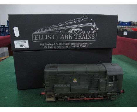 A Dapol 'O' Gauge/7mm Class 08 0-6-0 Diesel Shunter BR green R/No 13282, good u/t condition (within the associated box).