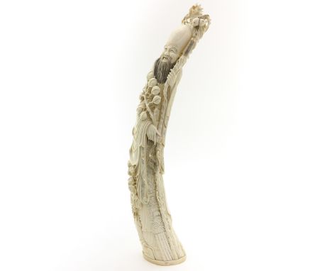 Depicting Chinese Immortal, 66 cm. tall.  This item may not be shipped outisde the European Union.