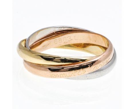 Marked Cartier, ring size 19.