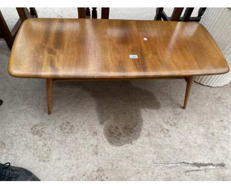 AN 'ERCOL' STYLE TWO TIER COFFEE TABLE 