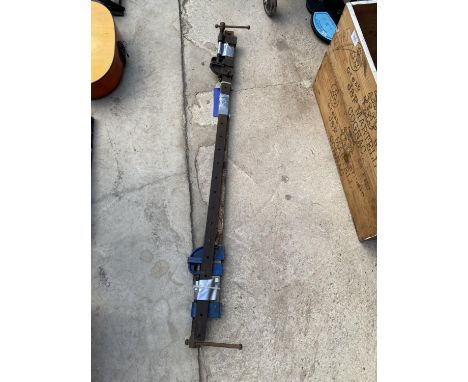 A PAIR OF LARGE SASH CLAMPS 