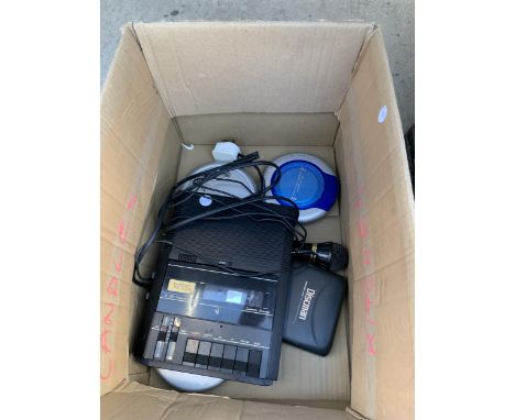 AN ASSORTMENT OF WALKMANS AND A CASSETTE RECORDER 