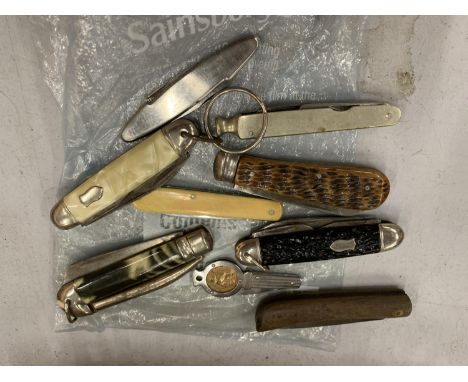 A QUANTITY OF VINTAGE PENKNIVES 