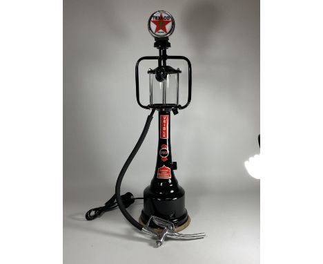 A TEXACO PETROL PUMP STYLE LAMP BASE, HEIGHT 68CM 