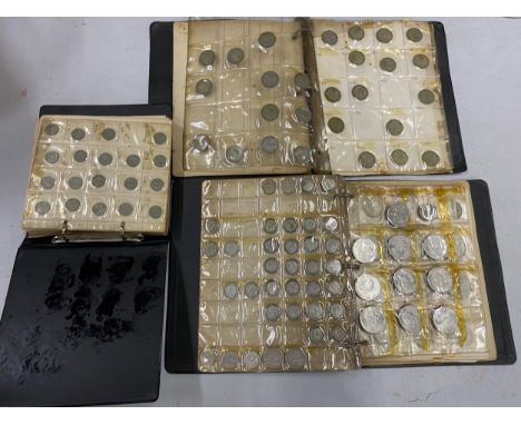 THREE VINTAGE COIN ALBUMS HOUSING PRE ’47 SILVER COINAGE 