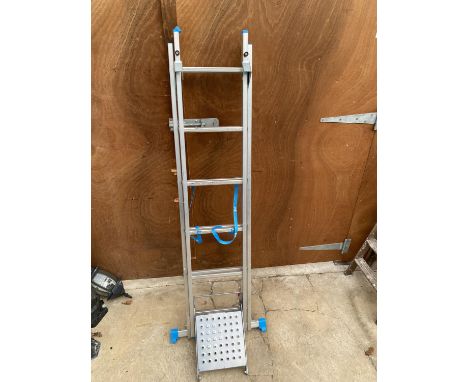 A MACALLISTER ALUMINIUM MULTI FUNCTION LADDER 