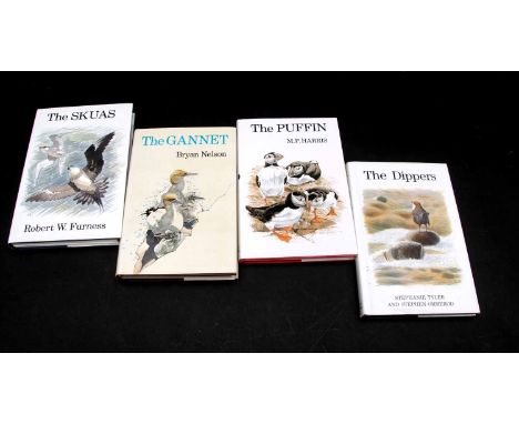R W FURNESS: THE SKUAS, Poyser, 1987, 1st edition, original cloth gilt, dust-wrapper + M P HARRIS: THE PUFFIN, Poyser, 1984, 
