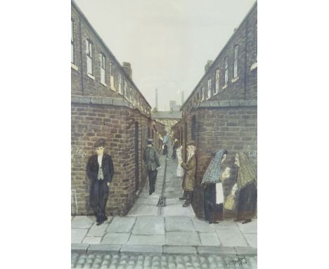 TOM DODSON  PAIR OF ARTIST SIGNED LIMITED EDITION COLOUR PRINTS  Backyard scenes (846/850)  sighed in pencil and with blind s