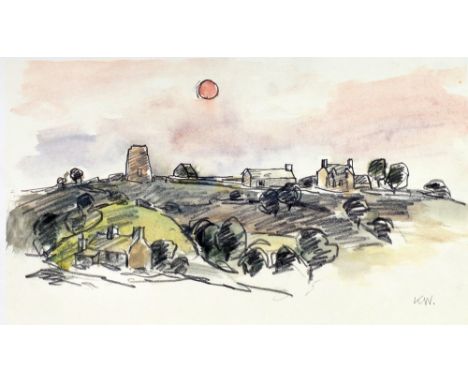 KYFFIN WILLIAMS  THREE SIGNED LIMITED EDITION COLOUR PRINTS,  each signed in pencil with initials KW and limited edition No. 