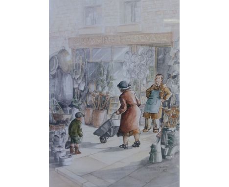 MARGARET CLARKSON TWO ARTIST SIGNED COLOUR PRINTS 'Men and Work' and 'Aladdin's Cave'  numbered and signed in pencil  No. 60/