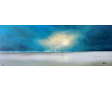 LAWRENCE COULSON  ARTIST SIGNED LIMITED EDITION COLOUR PRINT ON BOARD  'The Perfect Storm' (19/95) signed and numbered in bla