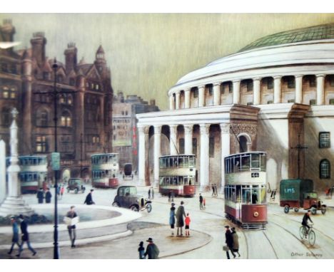 ARTHUR DELANEY (1927 - 1987) ARTIST SIGNED COLOUR PRINT Central Reference Library, Manchester Signed, Edition 448/850 13" x 1