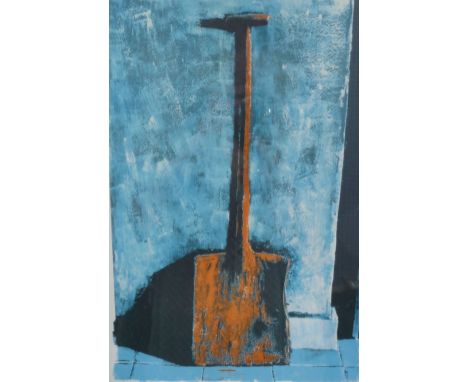 HAROLD RILEY (B.1954) ARTIST SIGNED LIMITED EDITION COLOUR PRINT "Orange Shovel, Paisley" 84/400 Signed and dated (19)74 13 ½