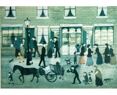 HELEN BRADLEY ARTIST SIGNED COLOUR PRINT 'Hot Pies Now Ready', Lees Road Signed in pencil and Guild Stamped, from a limited e