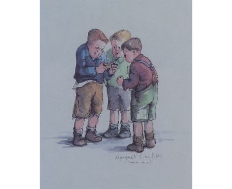 MARGARET CLARKSON TWO ARTIST SIGNED COLOUR PRINTS 'In the Fast Lane'  and 'Seen This'  numbered and signed in pencil  No. 239