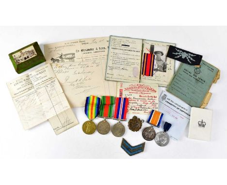 Two WWI medals awarded to 33770.2 A.M. J. Marsland R.F.C., comprising the War Medal and the Victory medal, with a Royal Flyin