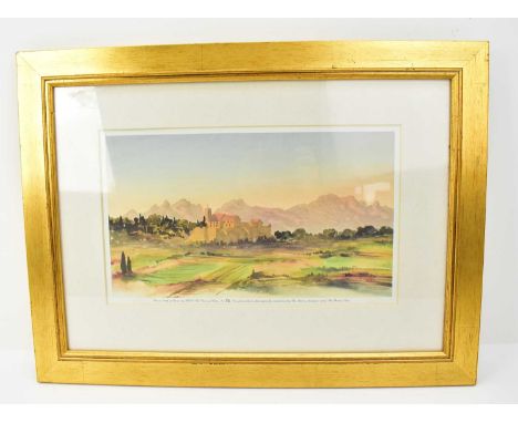 AFTER KING CHARLES III; a limited edition print, 'View in the South of France by HRH The Prince of Wales, commissioned by The