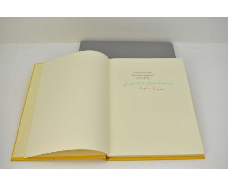 DAVID HOCKNEY; a copy of 'Hockney's Alphabet', printed on exhibition fine art cartridge and is specially bound in library buc
