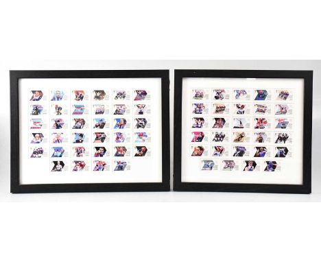 OLYMIPCS 2012; the 'Team GB Gold Medal Winners Stamp Collection', 29 x33cm, and the 'Paralympics GB Gold Medal Winners Stamp 