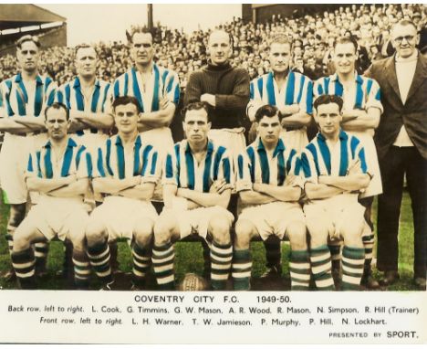 1949/50 PHOTOS. COVENTRY ARSENAL LIVERPOOL SHEFFIELD UNITED &amp; WEDNESDAY BLACKBURN&nbsp;
Sports team picture book No. 2. C