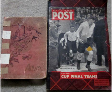 VINTAGE FOOTBALL SCRAPBOOKS - DERBY COUNTY INTEREST
The larger one mostly covers the 1946 Derby v Charlton FA Cup final
REF S