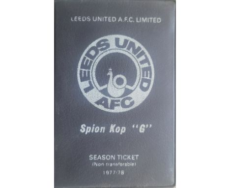 1977-78 LEEDS UNITED SEASON TICKET