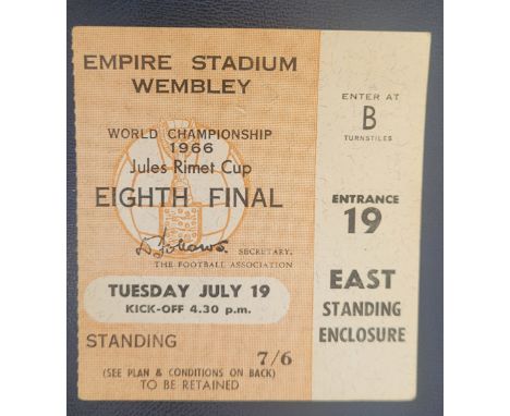 1966 WORLD CUP MEXICO V URUGUAY TICKET
Very slight fold
REF SW
&nbsp;
