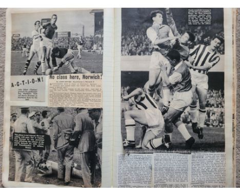 VINTAGE FOOTBALL SCRAPBOOK
Seems to cover late 50's / early 60's with good coverage on the first season of the League Cup
156