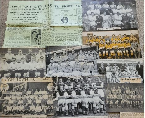 TREASURE TROVE OF FOOTBALL MEMORABILIA&nbsp;
Well over 600 items that include Autographs, Trade Cards, Fixture Lists, Photogr