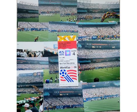 1994 WORLD CUP ITALY V REP OF IRELAND PHOTO'S &amp; TICKET
16 Privately taken photographs and original Ticket fir the game
Ti