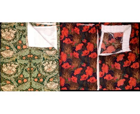 Textiles - Liberty fabric, a large panel, African Marigold, adapted from William Morris, 224cm wide, 234cm long; another Libe
