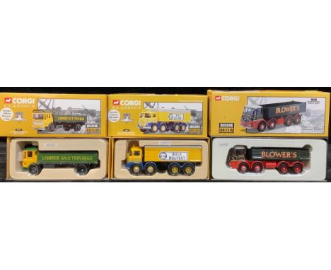 Toys - Corgi 1:50 scale Building Britain models including 11701 ERF KV tipper - Blower Bros, boxed with certificate, Limited 