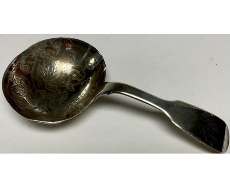 A George IV silver caddy spoon, London 1829 