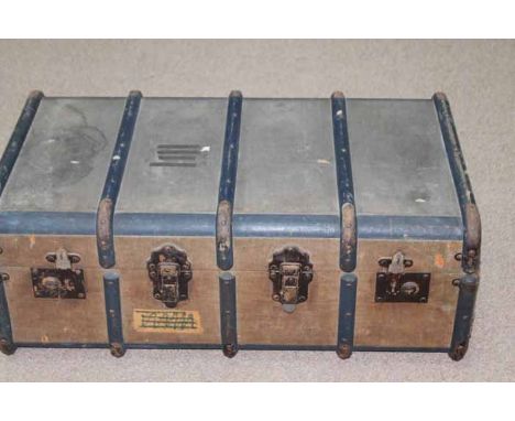 VINTAGE CANVAS TRAVEL TRUNK
82cm long