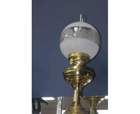 REPRODUCTION BRASS PARAFFIN LAMP