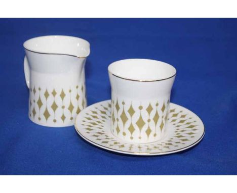 GREENWAY PART TEA SET 
including six cups, six saucers, five plates and one bread plate