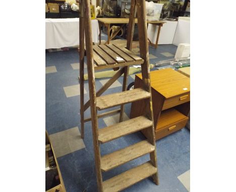 A Wooden Step Ladder.