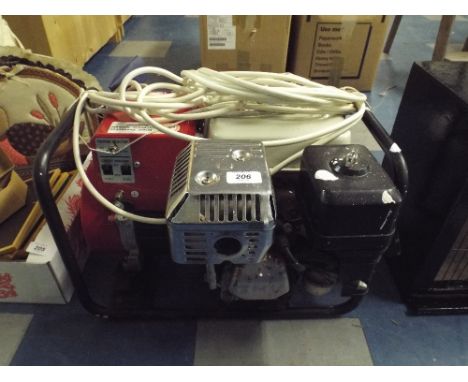 A Honda 110 Volt and 240 Volt Petrol Engine Generator. 
