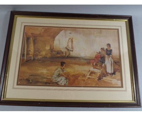 A Framed Russell Flint Print.