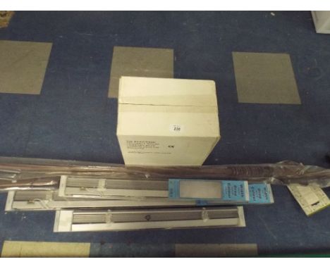 An Electric Fan Curtain Poles and Window Blinds.