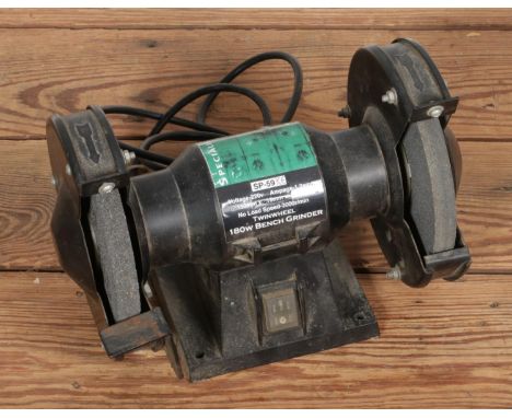 A specialist twin wheel 180w bench grinder