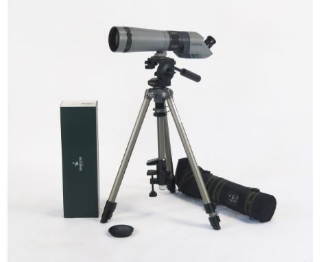 Swarovski Optik Habicht AT80 HD Spotting Scope, boxed with carry case together with Swarovski Velbon Delta HC-1 Stand